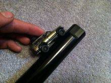 The cherokee is the size of a regular hotwheels car.