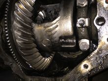 Pinion bearing have out took some chunks out of the spider gear housing