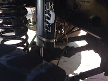 My pinion angle as it sits right now after I adjusted my uppers