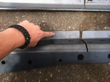 The part that gets welded to the floor.