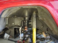 OME front spring with 1-1/2" seat/spacer to net a 3-1/4" lift that matches the full pack lift on the back 