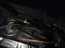 Lower fuel line is going to filter