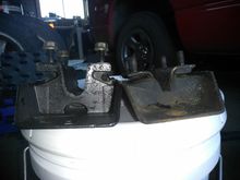 I got around to replacing the transmission mount too.  I was careful to order the correct one from Rockauto, so I found it interesting that there is a slight height difference between the old and new.