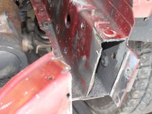 Boxing in the area around the steering box, the inside gets 3/16's and the outside of the uni-body "frame" gets 1/8 inch plate that is part of the Smittybilt bumper.
