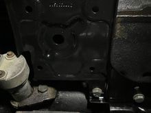 Mocked up. Notice the notch to clear camshaft sensor.