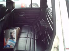 Interior rear seat
