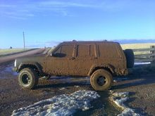 MUDDY!!! (second pass in 4wd)