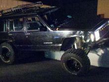 flexing but my rear tire hit the wall stll have more to go