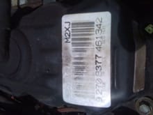 Anyone able to decode the code on my valve cover?