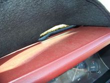 Dash under the dash mat,  No cracks.  Sweet