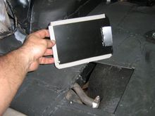 door to cover gas hose clamps access