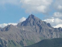 South Baldy from highway 62