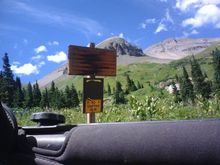 Yankee Boy Basin, Mount Sneffels 14,150' at top right