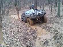 A mud hole at UWHARRIE.