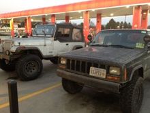 My Xj next to my friends yj