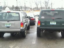 mine next to stock xj