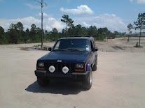 jeep right after geting her on 3 wheels, stock by the way