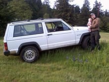 the jeep, me , and my baby