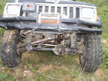 Front end shot coming over a hill