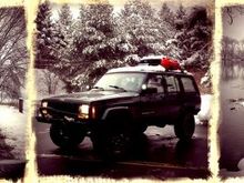 Enjoying my day off from school because the roads were bad...LOL.