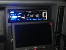 I bought this 7 inch monitor from EBay for 59 bucks. to add backup camera with infrared and to to integrate all the screen display, GPS, internet, etc. From my IPhone. I mounted the monitor on a hinged mount I built to get access to the heater controls. If hooked up to a car PC it is a touch screen.