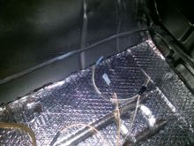 Sound deadening in progress