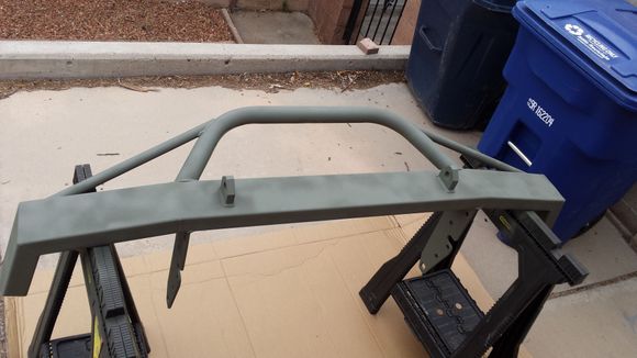 2nd coat. Primer covered GREAT!