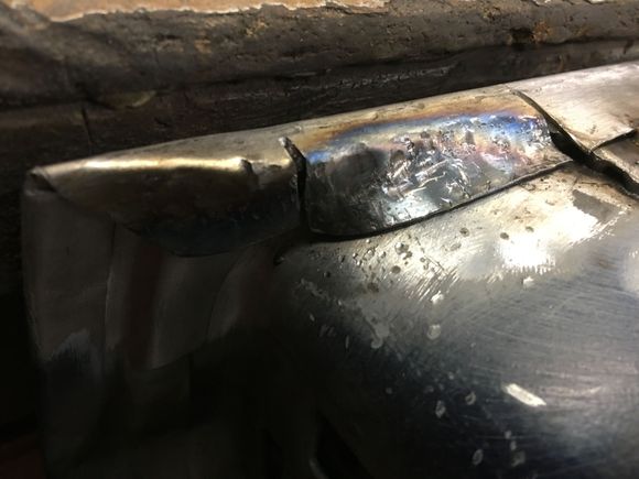 The ends I heated to and worked into shape with a sharp tipped hammer.