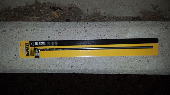a 12" x 3/16" electricians drill bit and a piece of cardboard will make this go SO much faster!