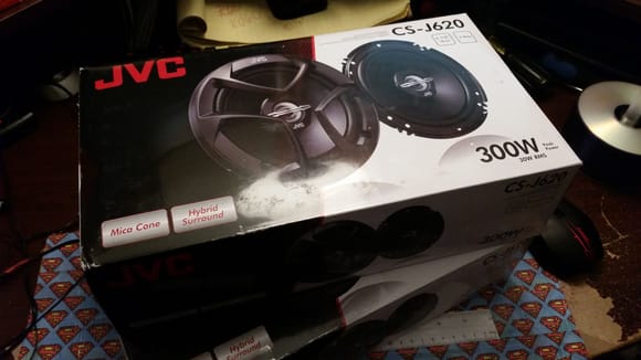 adding 4 new 6-1/2" JVC 300W speakers