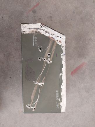 I ground down the edges to be welded, and attached a cap on the angles end. Welds aint the best but they will clean up later.