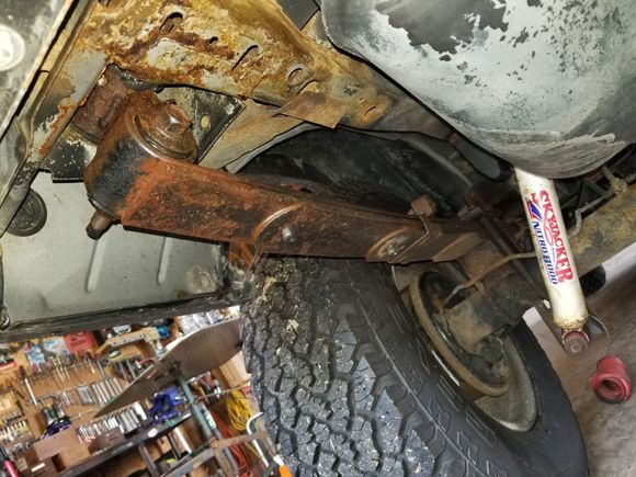 I expected to find alot of rust underneath the hitch. its solid