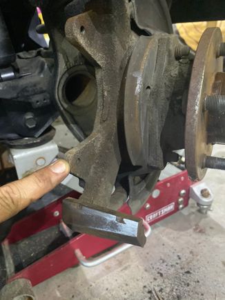 Attempted to file out wear failed