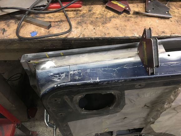 I made these patches out of heavy gauge sheet metal, 16ga I think.