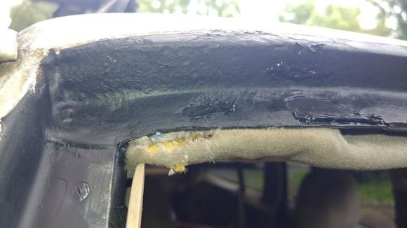Holes glued with urethane.

