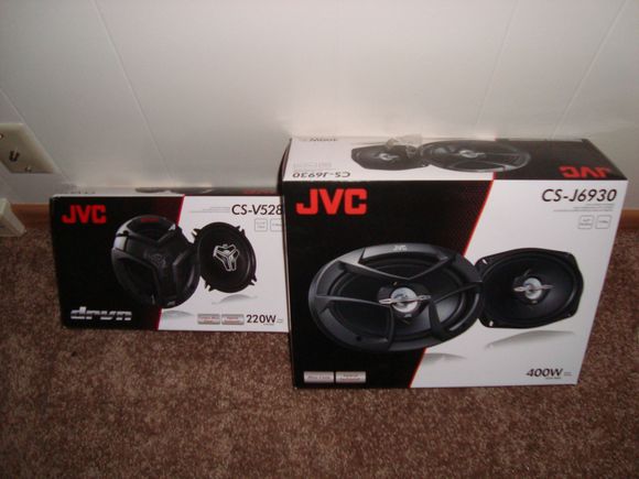some new speakers not great but better then the blown ones in it  now