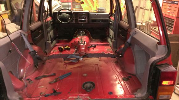 There were also a few holes in the floor, one of them was above the exhaust were the heat ruined the floor.