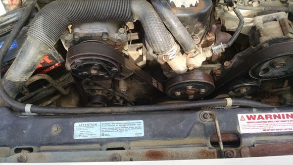 after i chopped the mechanical fan mount new 80.5 belt