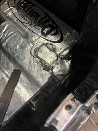 Filled and ground down 