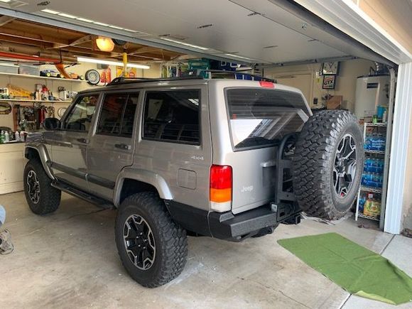 New Bumper with side skirt pieces installed.
