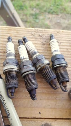 old spark plugs