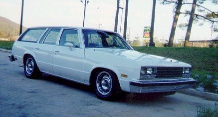 I built this a few years ago. It was maroon with a roof rack and wood grain, I bought it from the original little ol' lady owner. The wife nearly divorced me when I brought it home, but she ended up digging it...