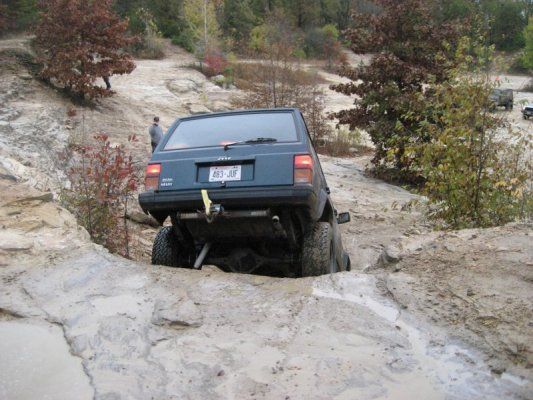 straight down!