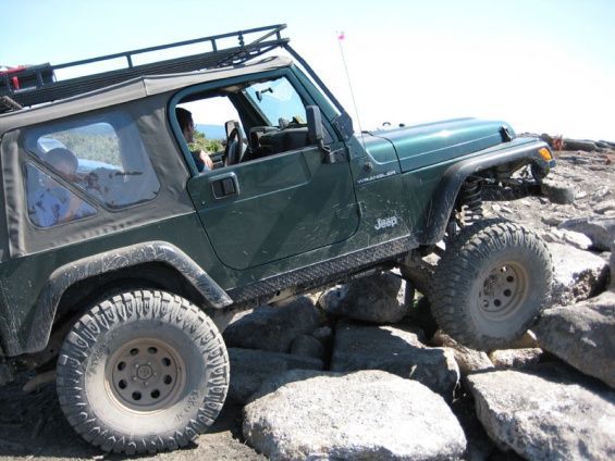 My old 01' TJ at the comp course at Rausch Creek.