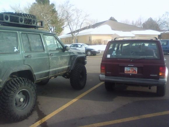 Next to my friends jeep, ha