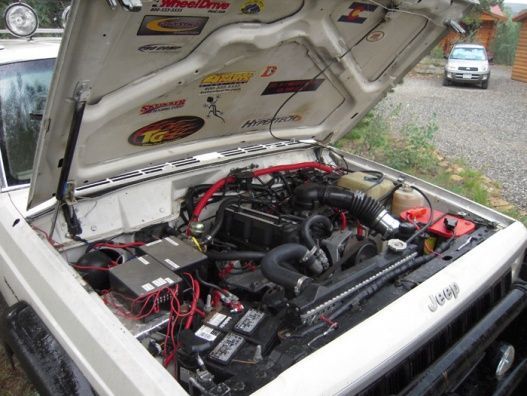 The Optima Red Top is no longer in the vehicle, it has been replaced with a deeper cycle battery and the main battery replaced with a higher cranking battery.
