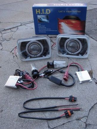 H7 Projector Angel Eye Conversion kit for the jeep