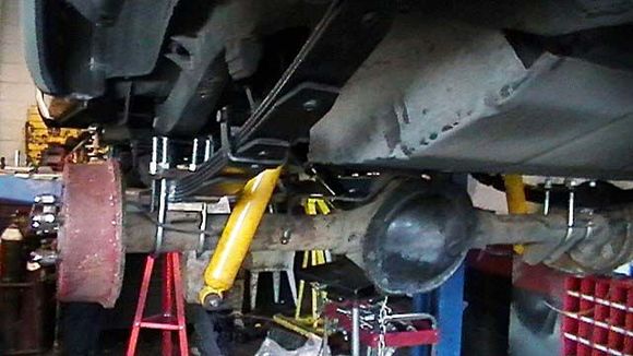 Everything is just finger tight right now, ready to be torqued. The hardest part of this install was muscling the leaf packs into position. Otherwise this has been a pretty smooth and painless install so far.