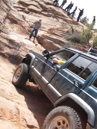 Next obstacle is called "the chute".  About a three and a half foot ledge to go up.