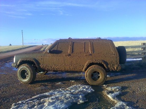 MUDDY!!! (second pass in 4wd)